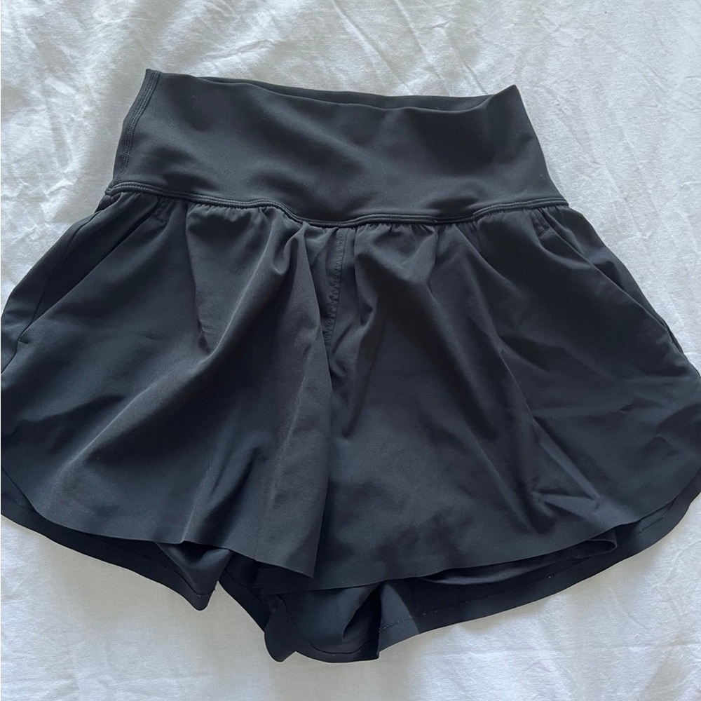 Abercrombie YPB Women's Black Athletic Lined Shorts